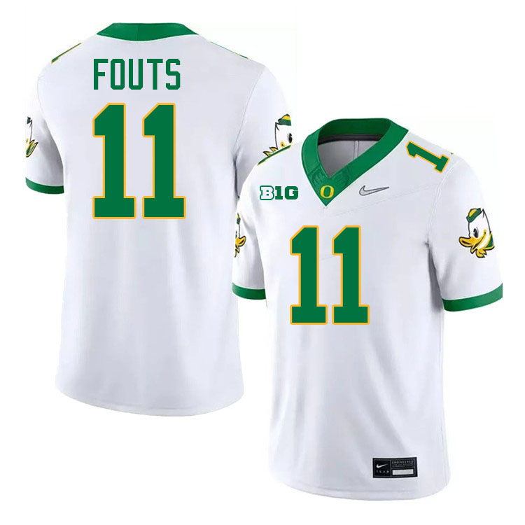 Dan Fouts Oregon Jersey,Oregon Ducks Football Uniforms Youth-White 2024